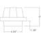 Access Lighting Neptune, 1 Light Outdoor Wall Mount, Satin Finish, Ribbed Frosted Glass 20012MG-SAT/RFR - alternate 4